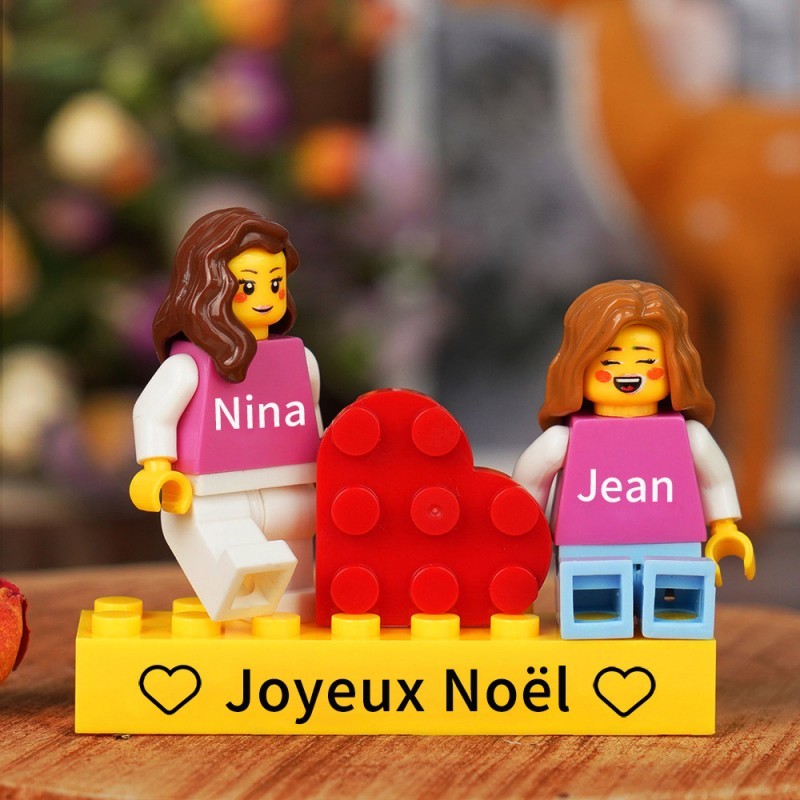 Figurines de couple personnalisées pour Noël la Saint-Valentin