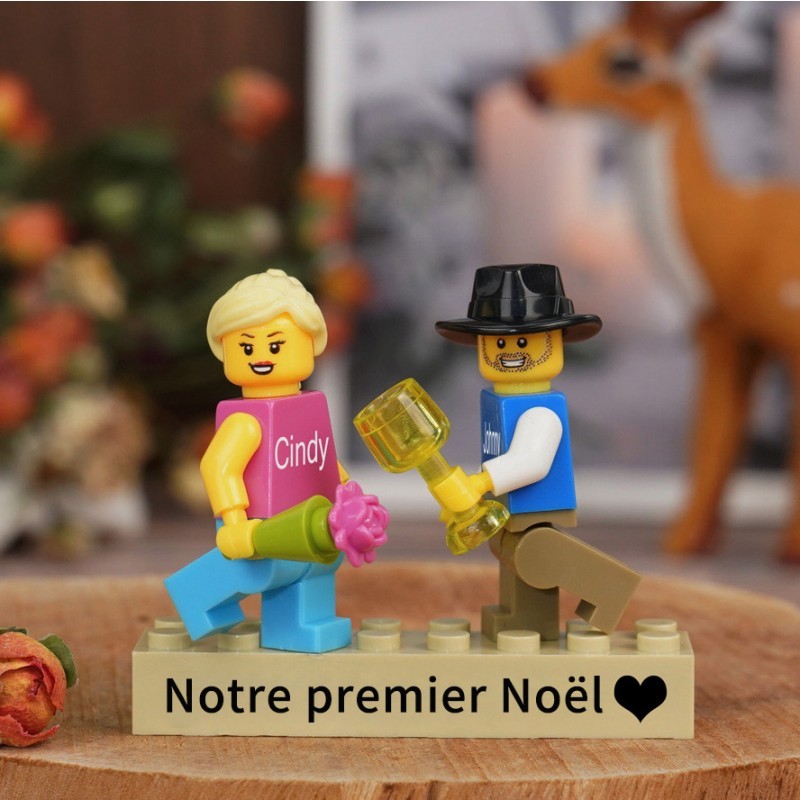 Figurines de couple personnalisées pour Noël la Saint-Valentin