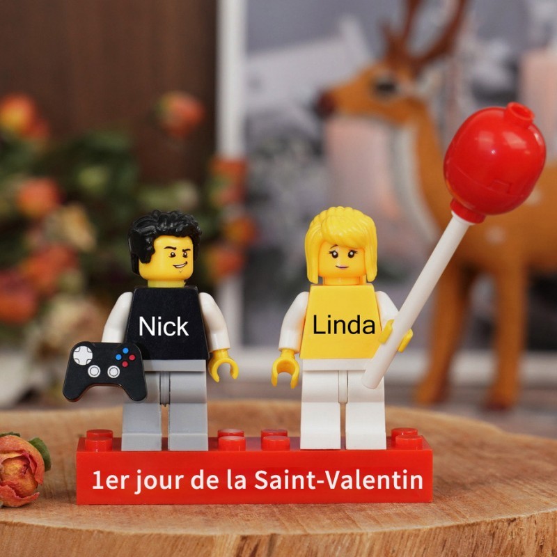 Figurines de couple personnalisées pour Noël la Saint-Valentin